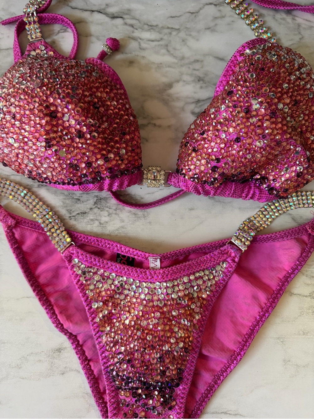Hot Pink Bikini- Women’s Bodybuilding Bikini Competition Suit